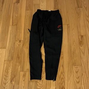 Nike Black Jogger Pants with Red Logo